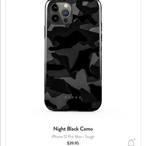 BURGA iPhone 12 Pro Max Case Night Black Camo